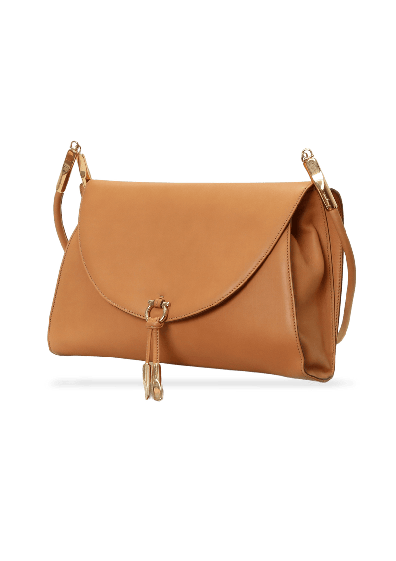 LEATHER FLAP BAG