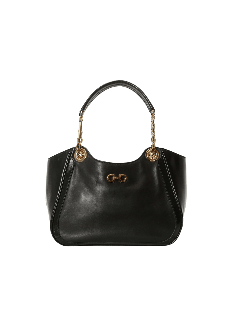 LEATHER GANCIO BAG