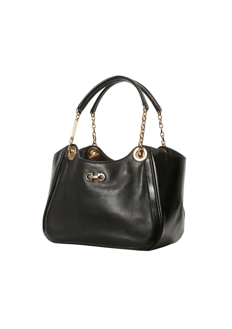 LEATHER GANCIO BAG