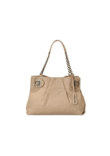 LEATHER CHAIN-LINK BAG