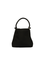 LEATHER-TRIMMED HOBO BAG