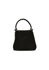 LEATHER-TRIMMED HOBO BAG