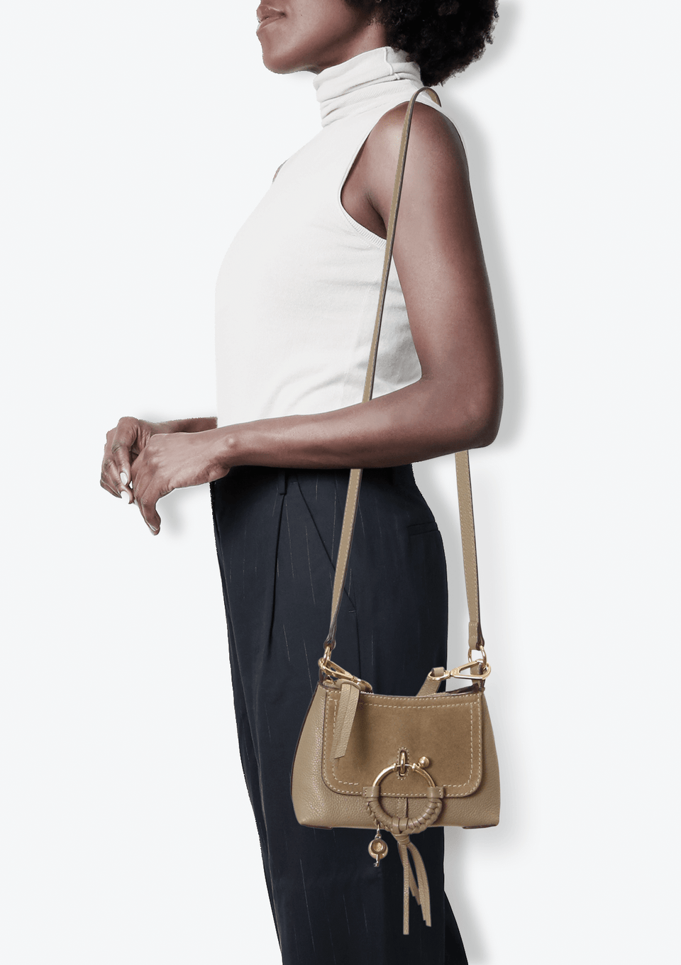 Bolsa See by Chloé Mini Joan Bag Cinza Original – Gringa Bolsa See by Chloé Mini Joan Bag Cinza Original – Gringa