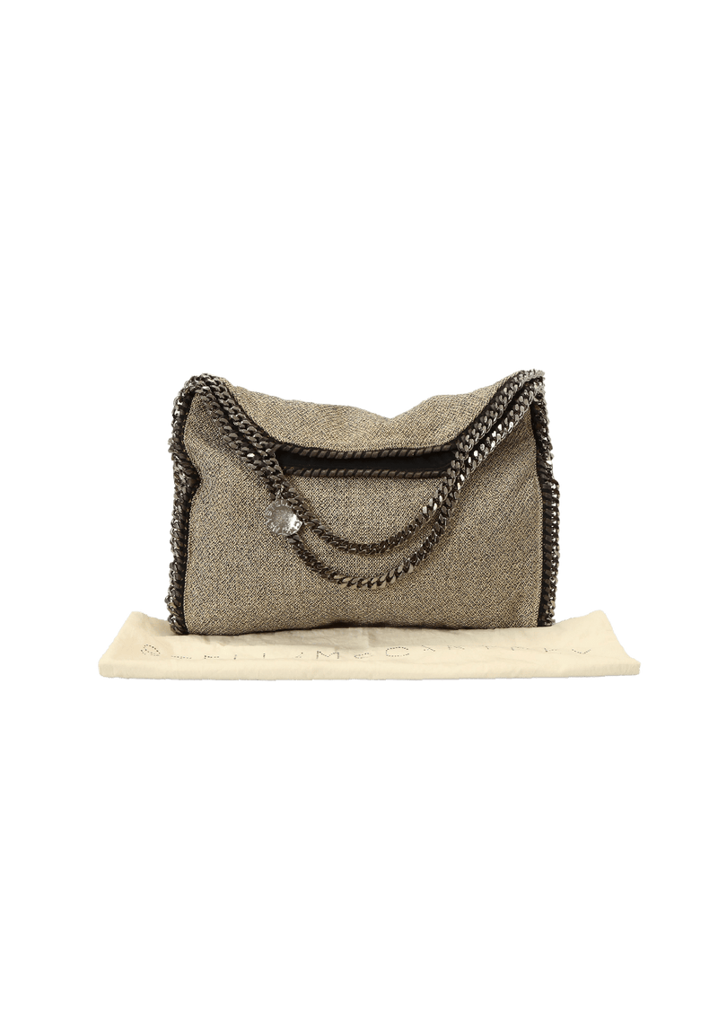 LINEN FALABELLA FOLD-OVER TOTE