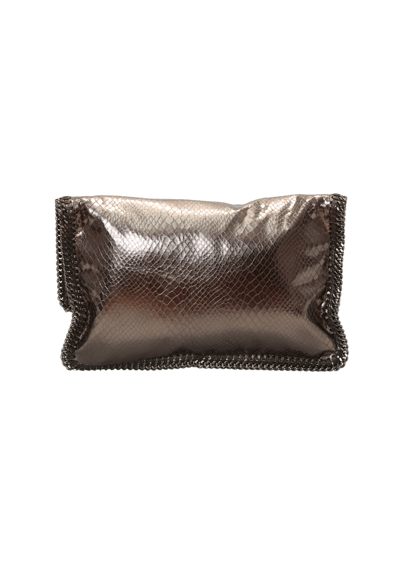 METALLIC FALABELLA CLUTCH