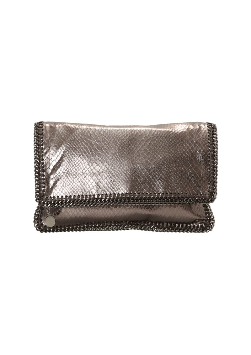 METALLIC FALABELLA CLUTCH