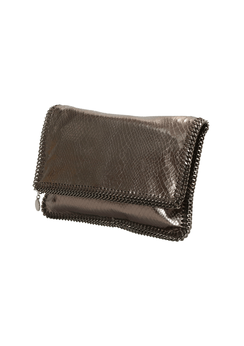 METALLIC FALABELLA CLUTCH