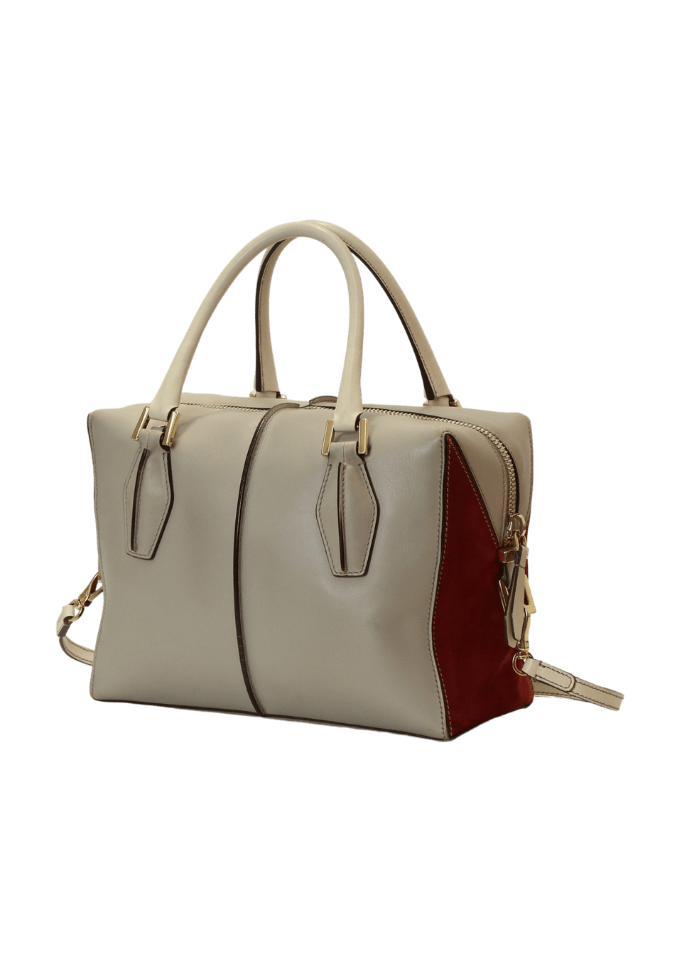 LEATHER BICOLOR BAG