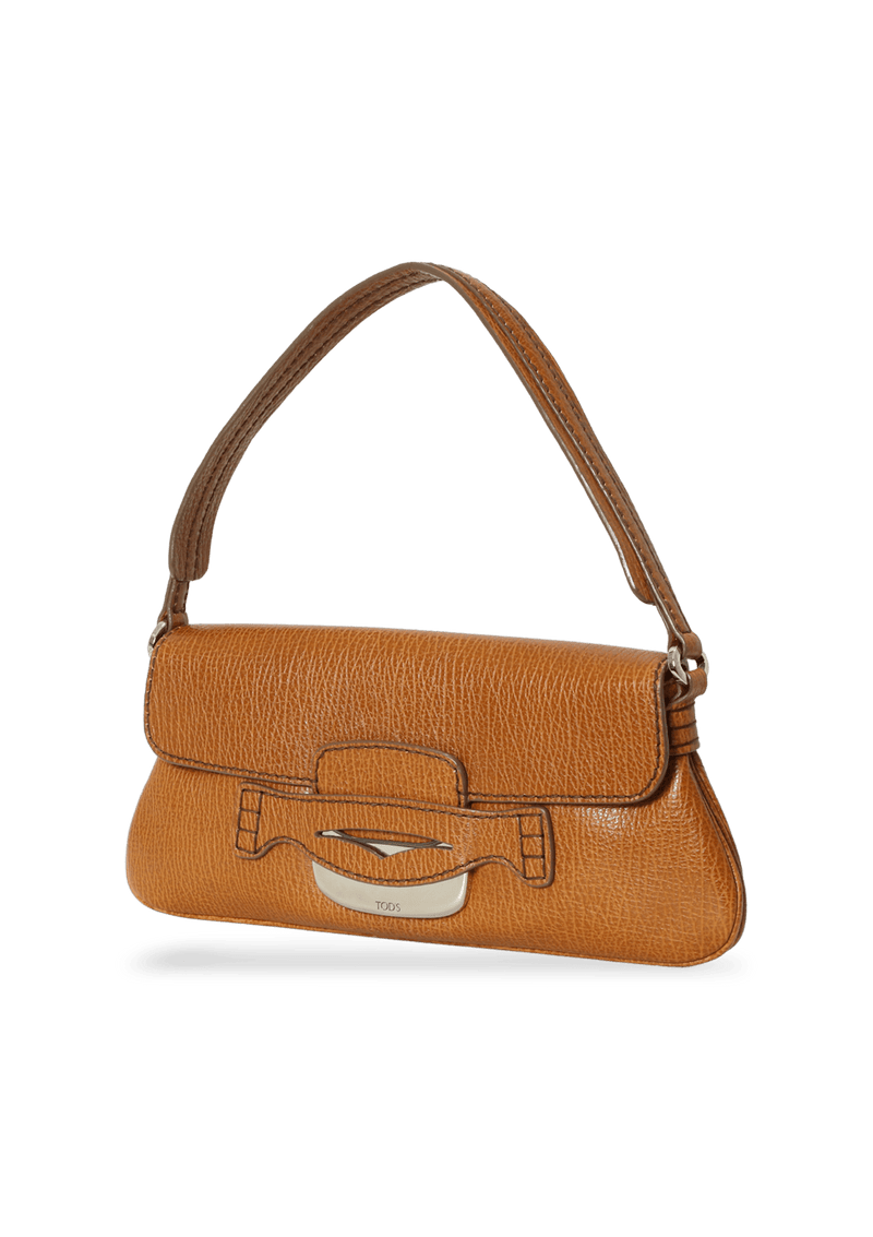 LEATHER FLAP BAG 