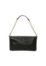 CHAIN LEATHER FLAP BAG