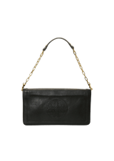 CHAIN LEATHER FLAP BAG