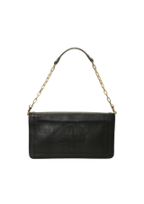 CHAIN LEATHER FLAP BAG