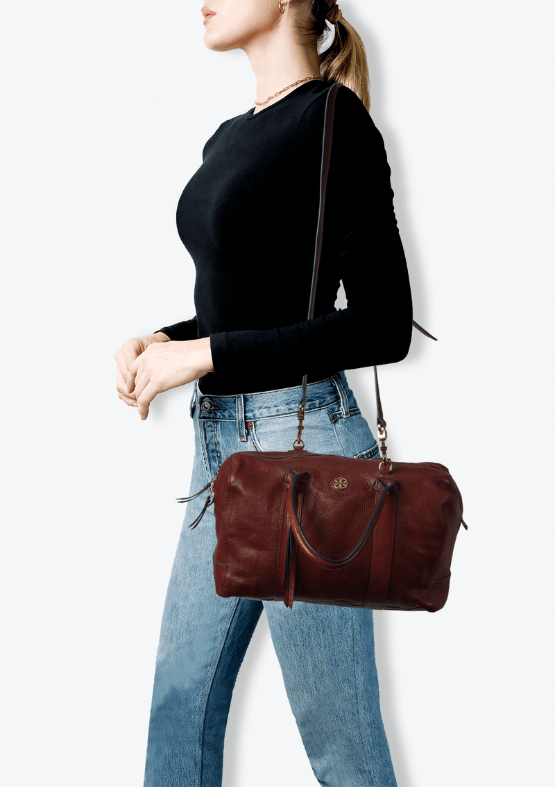 LEATHER SATCHEL BAG