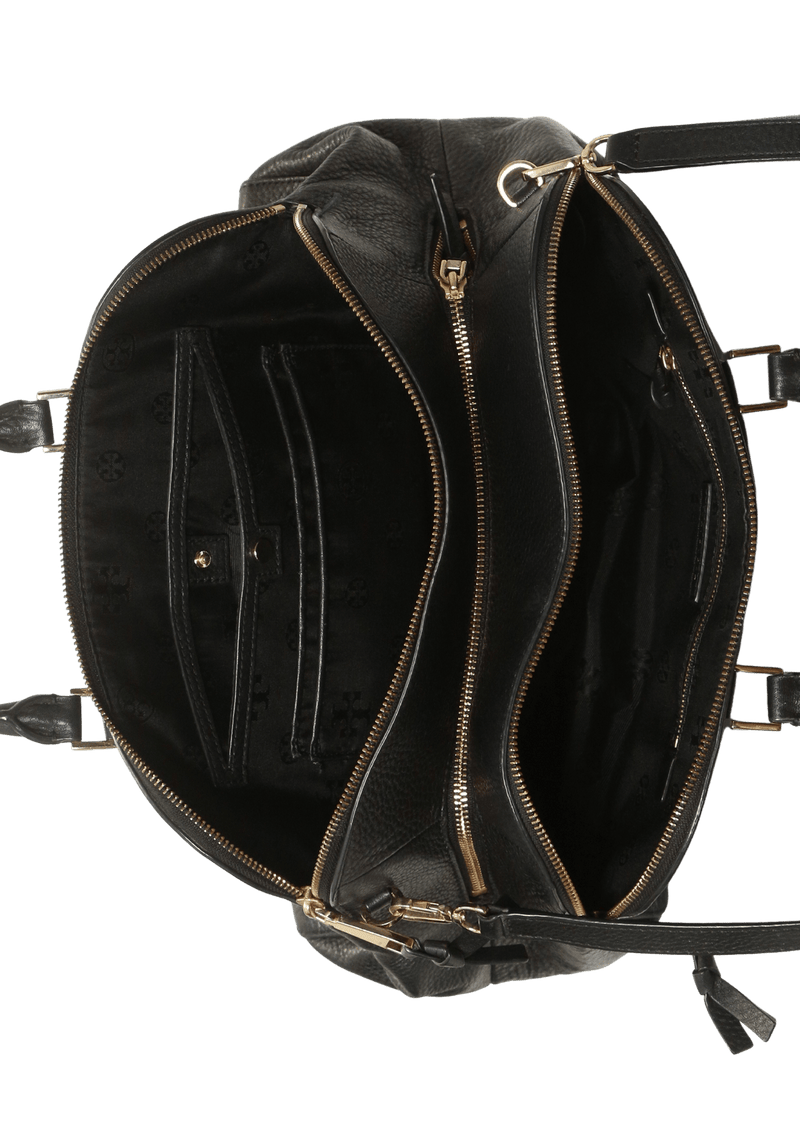 LEATHER ROBISON DOME SATCHEL BAG