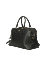 LEATHER ROBISON DOME SATCHEL BAG