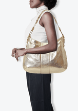 METALLIC HOBO BAG