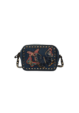 DENIM ROCKSTUD CAMERA BAG