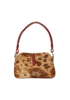 LIZARD-TRIMMED PONYHAIR BAG