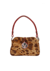 LIZARD-TRIMMED PONYHAIR BAG