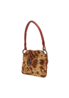 LIZARD-TRIMMED PONYHAIR BAG