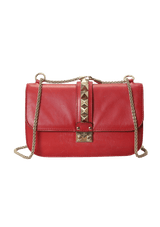 MEDIUM GLAM LOCK BAG