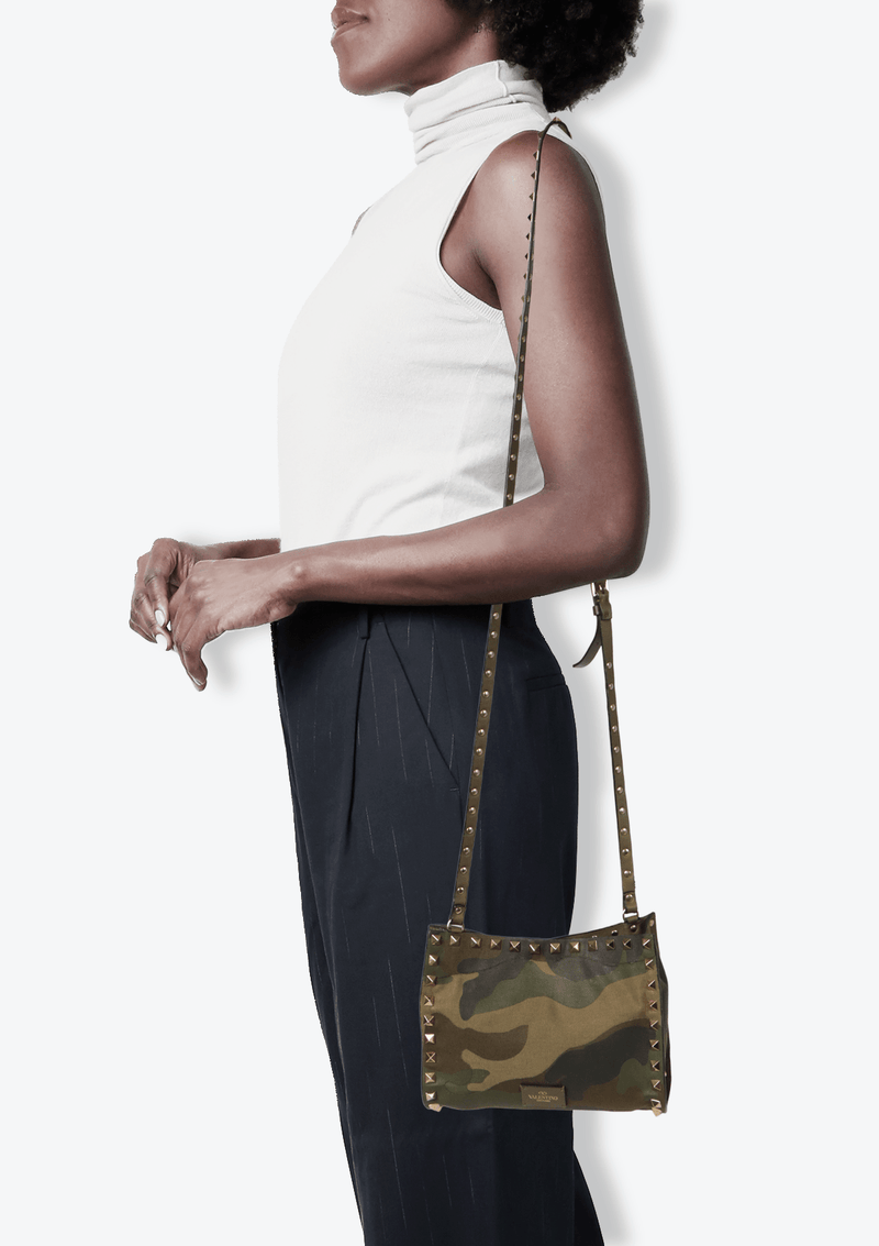 ROCKSTUD CAMOUFLAGE BAG