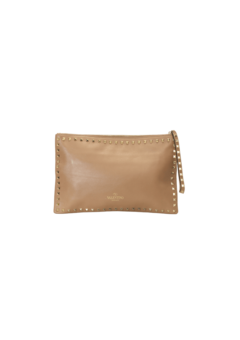 ROCKSTUD LEATHER POUCH