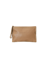 ROCKSTUD LEATHER POUCH