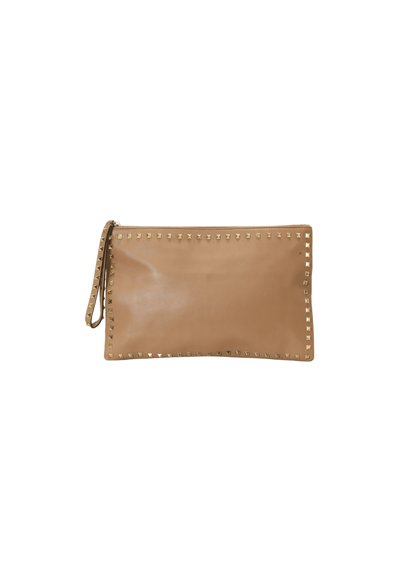 ROCKSTUD LEATHER POUCH