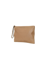 ROCKSTUD LEATHER POUCH