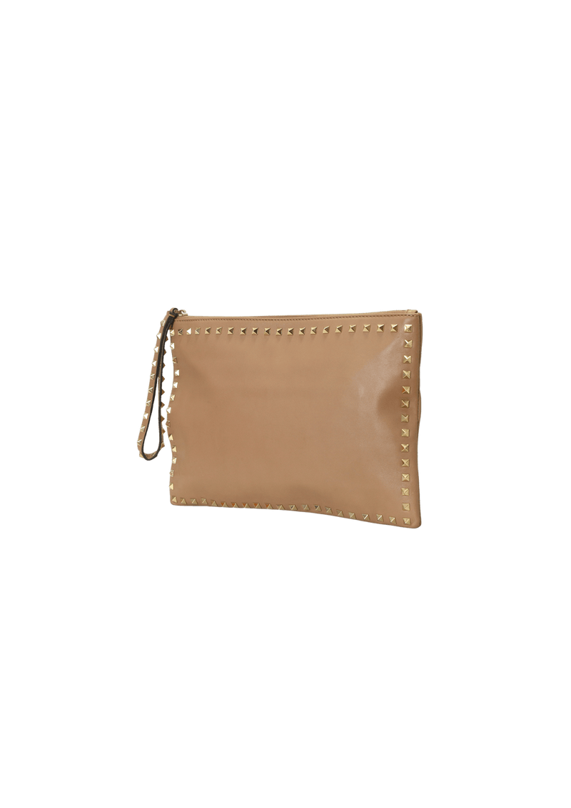 ROCKSTUD LEATHER POUCH