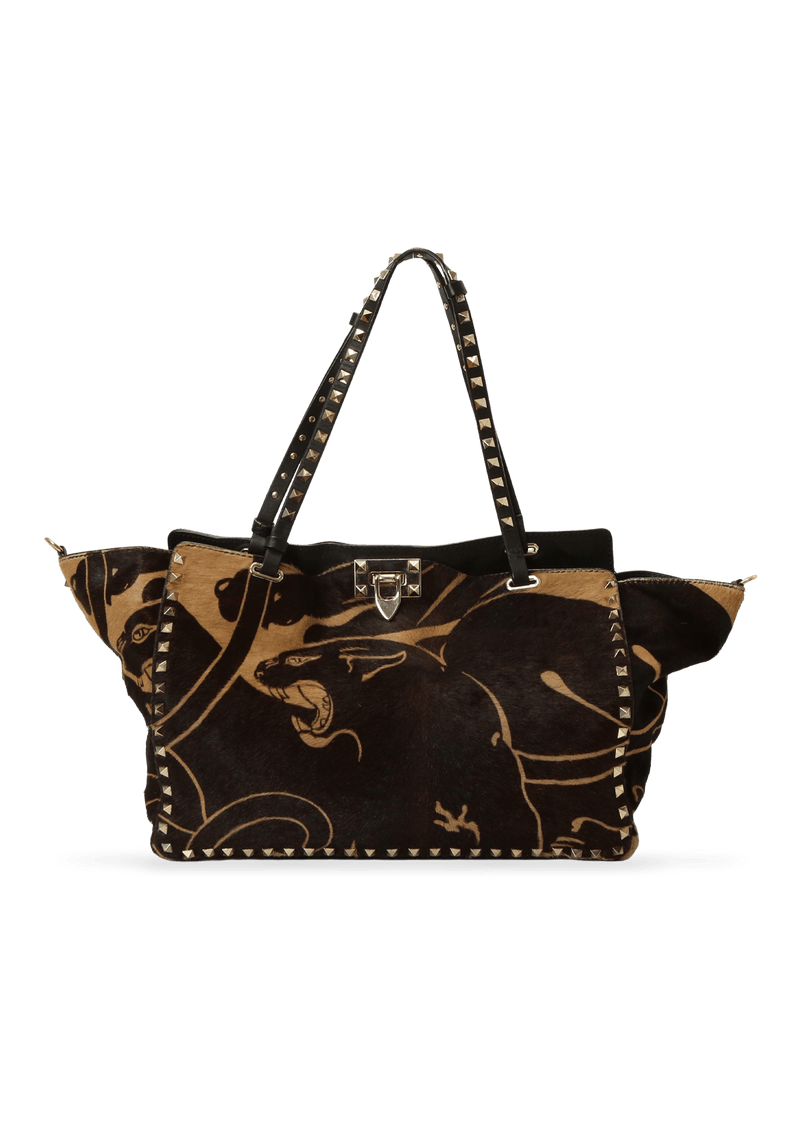 ROCKSTUD PANTHER TOTE