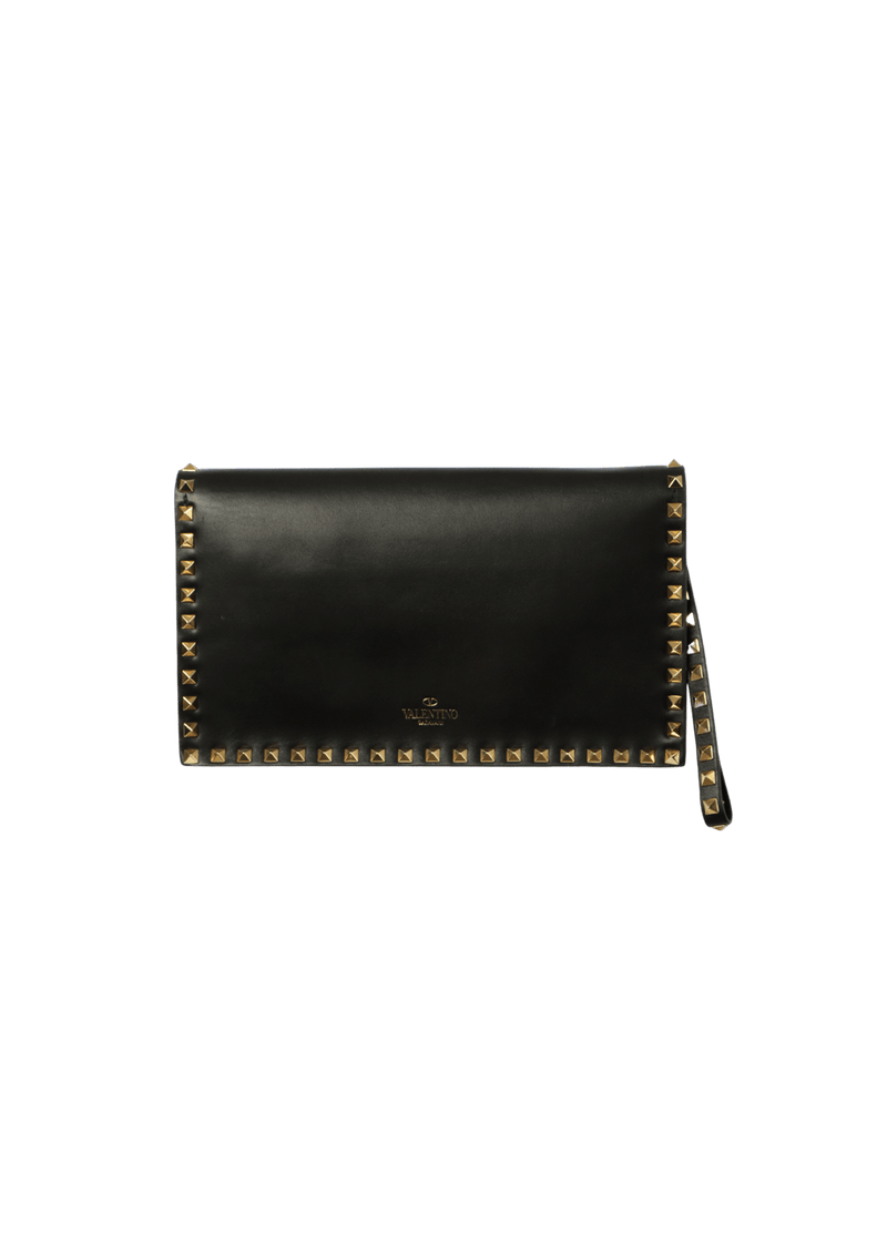 ROCKSTUD WRISTLET CLUTCH