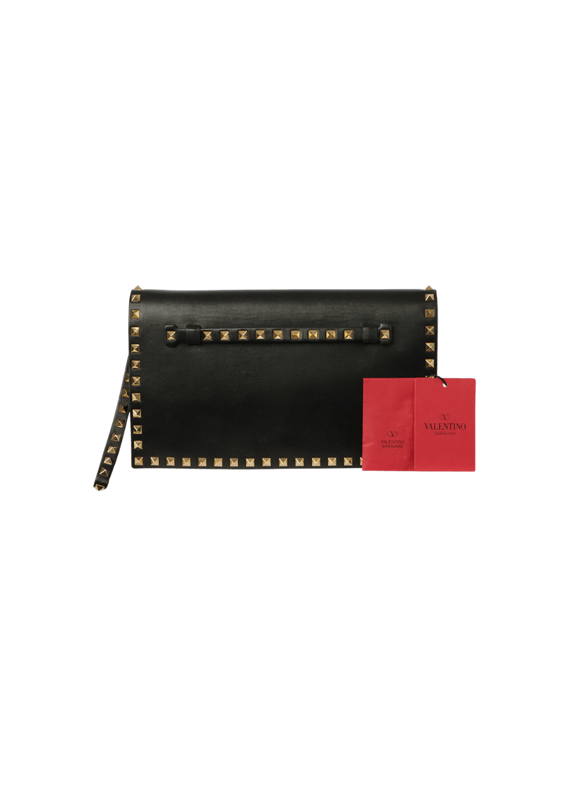 ROCKSTUD WRISTLET CLUTCH