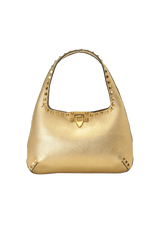 SMALL ROCKSTUD METALLIC HOBO