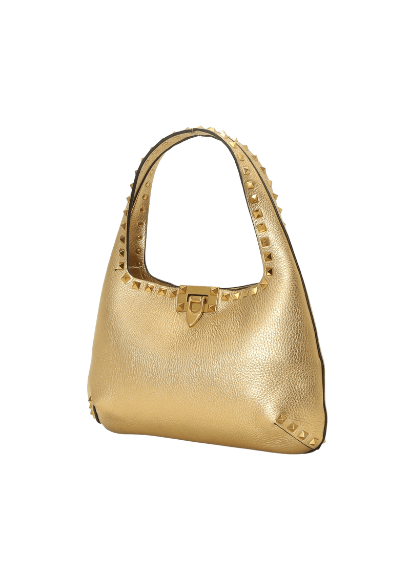 SMALL ROCKSTUD METALLIC HOBO