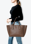 BRAIDED LEATHER TOTE