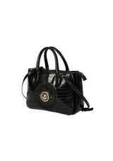 PATENT LEATHER SATCHEL BAG