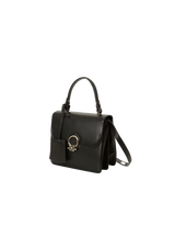 LEATHER MEDUSA HANDLE BAG