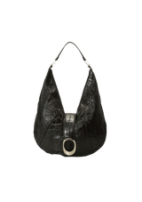 PATENT LEATHER HOBO BAG