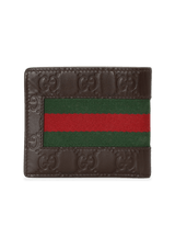 WEB ACCENT LEATHER WALLET