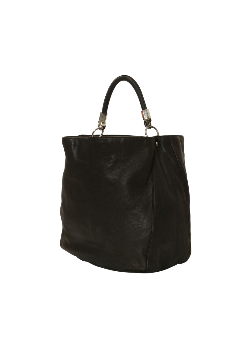 LEATHER ROADY HOBO BAG