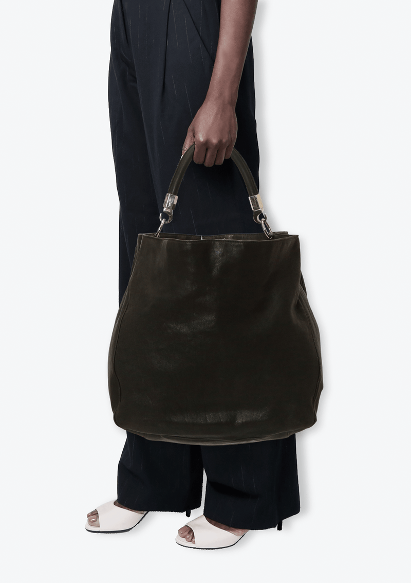 LEATHER ROADY HOBO BAG