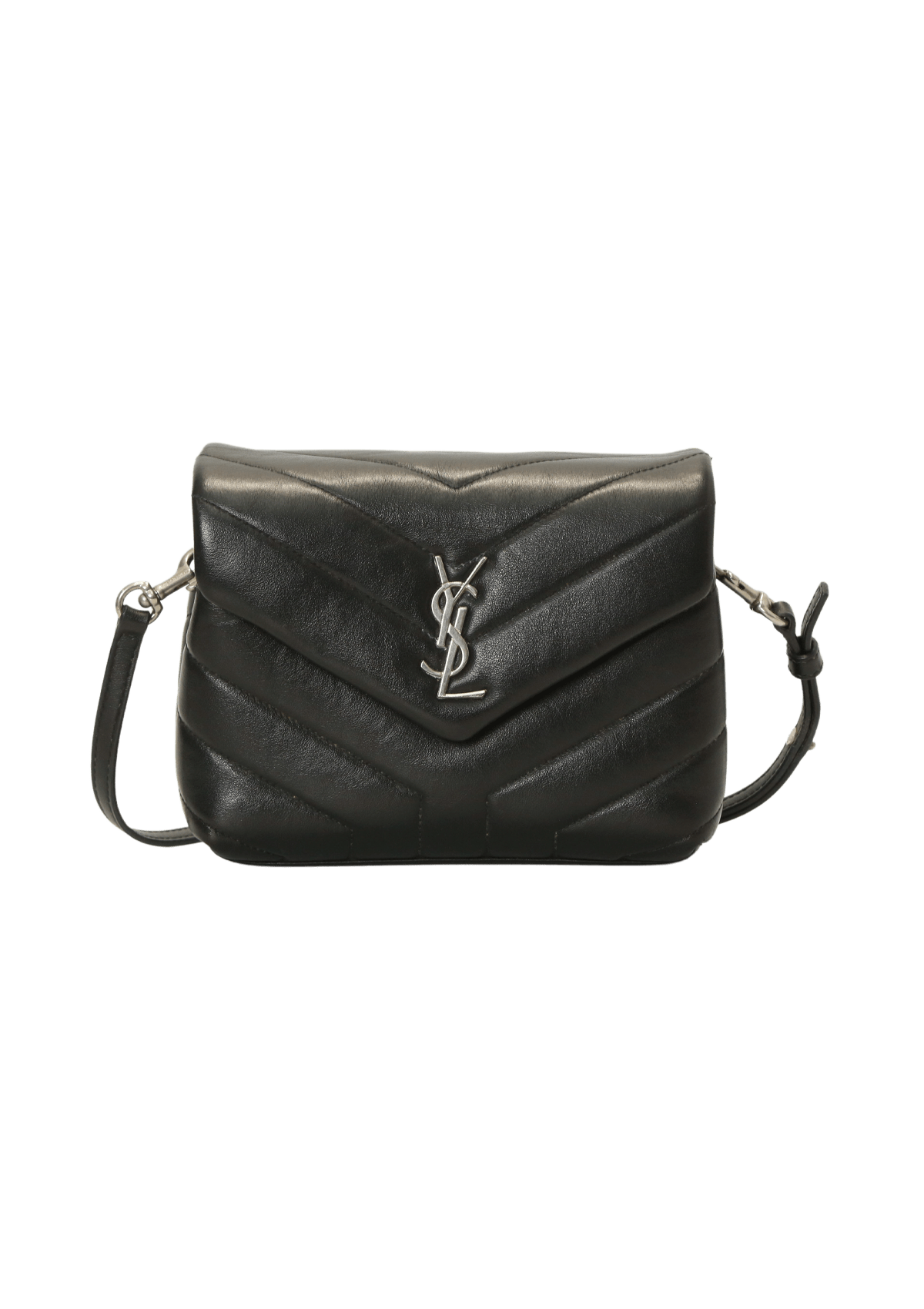 SAINT LAURENT ブラックショルダーバッグ Loulou mini Bolsa Saint Laurent Mini Loulou Calfskin Preto Original – Gringa