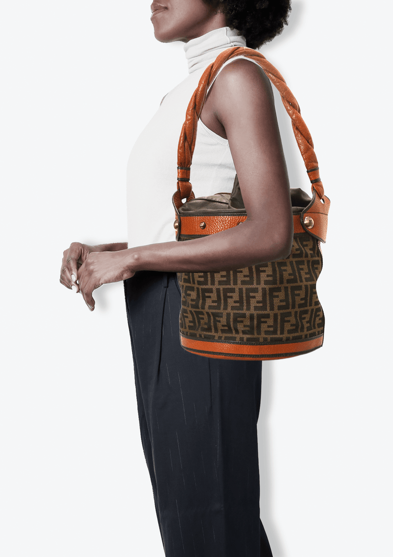 Fendi zucca clearance bucket bag