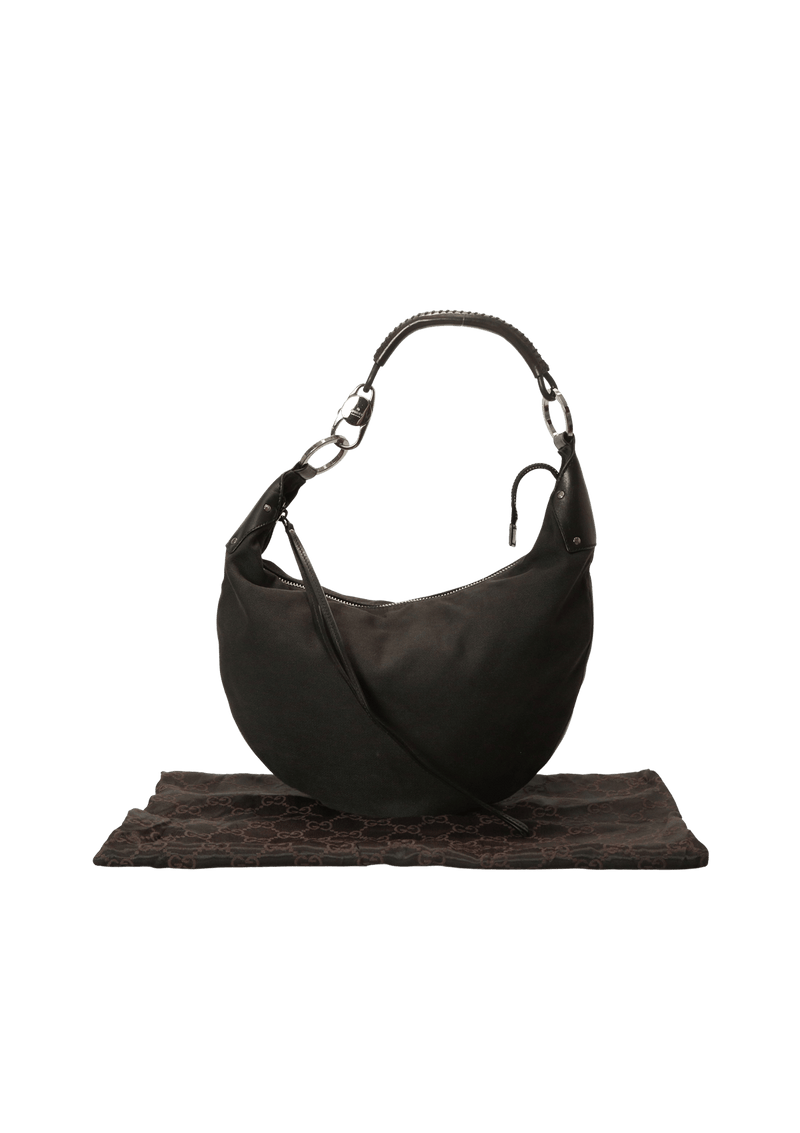 SUEDE HALF MOON BAG