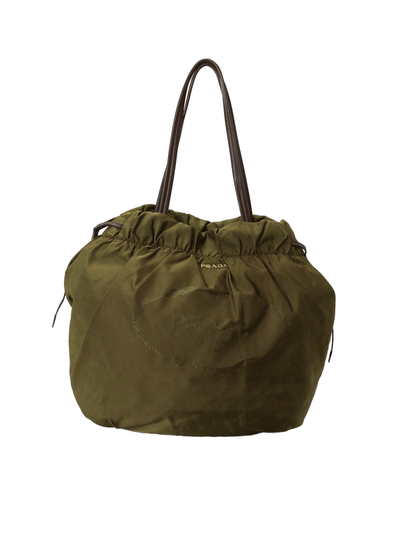 LOGO TESSUTO DRAWSTRING BAG