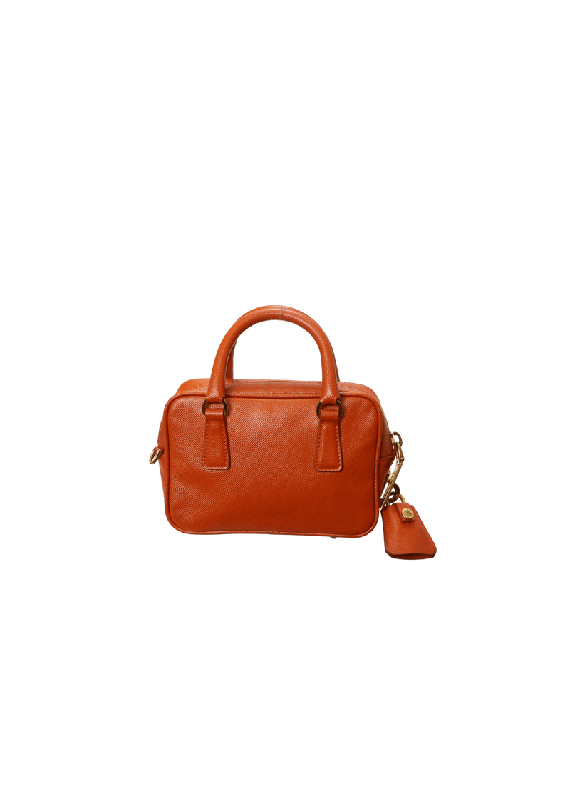 MINI SAFFIANO DOUBLE ZIP CAMERA BAG