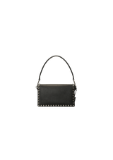 SAFFIANO STUDDED FLAP BAG