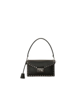 SAFFIANO STUDDED FLAP BAG